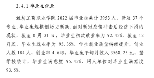 潍坊工商职业学院就业率及就业前景怎么样 潍坊工商职业学院就业率及就业前景怎么样