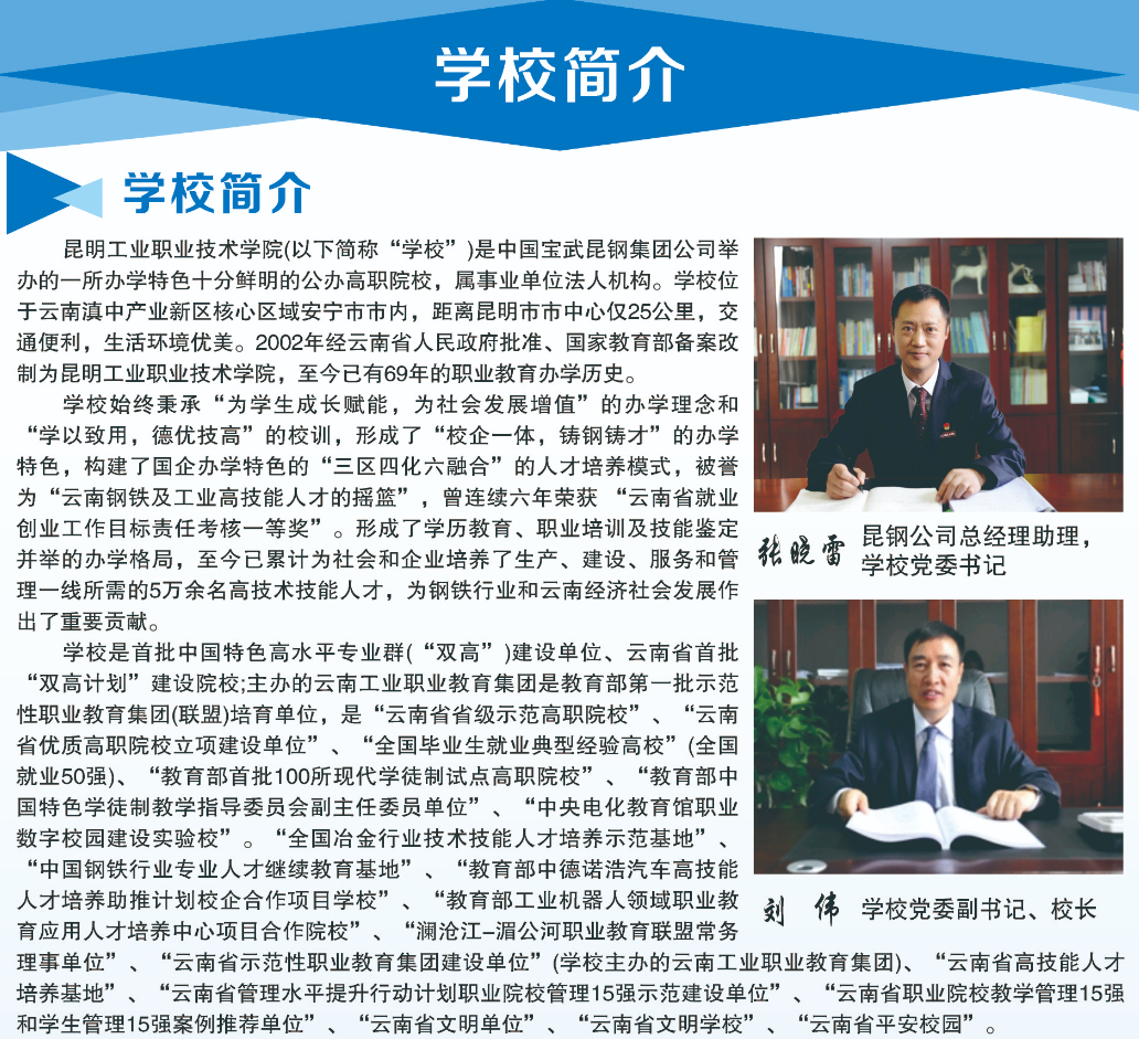 2024年昆明工业职业技术学院单招简章
