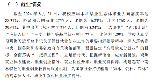中南林业科技大学就业率及就业前景怎么样 中南林业科技大学就业率及就业前景怎么样