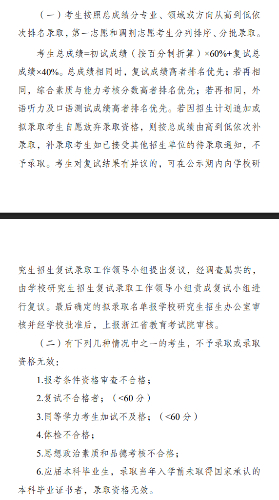 2025温州大学研究生初试复试所占比例