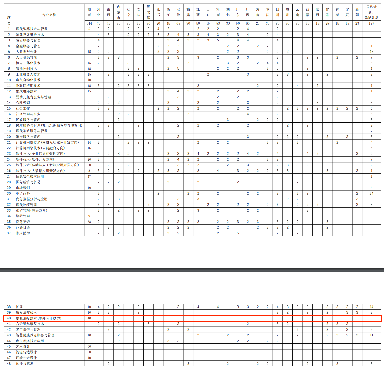 2025长沙民政职业技术学院中外合作办学招生计划-各专业招生人数是多少